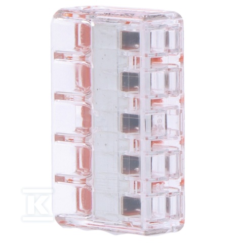 Szybkozłączka uniwersalna 5x0,2-4mm² transparentna 221-415