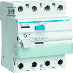 RCC.WYŁ.RÓŻ.3P+N 63A/30MA TYP A QUI.L
