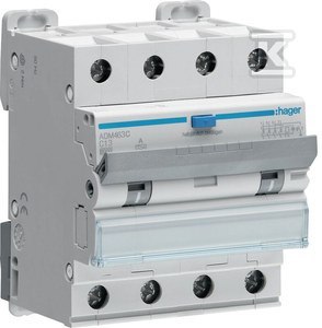 WYŁ.RÓŻ.+ NADPR.4P 6KA C 13A/30MA TYP