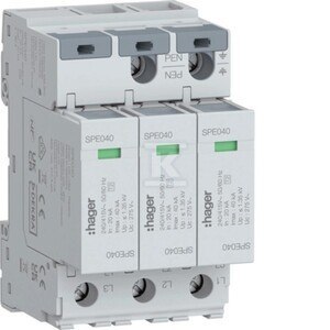 SPD OGR. PRZEP. T2 3P 3+0 TN-C IN20KA